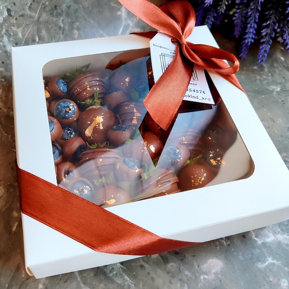 Голубика+клубника в шоколаде+ + подарок от Vivienne Sabo — румяна MACARON — фото 3