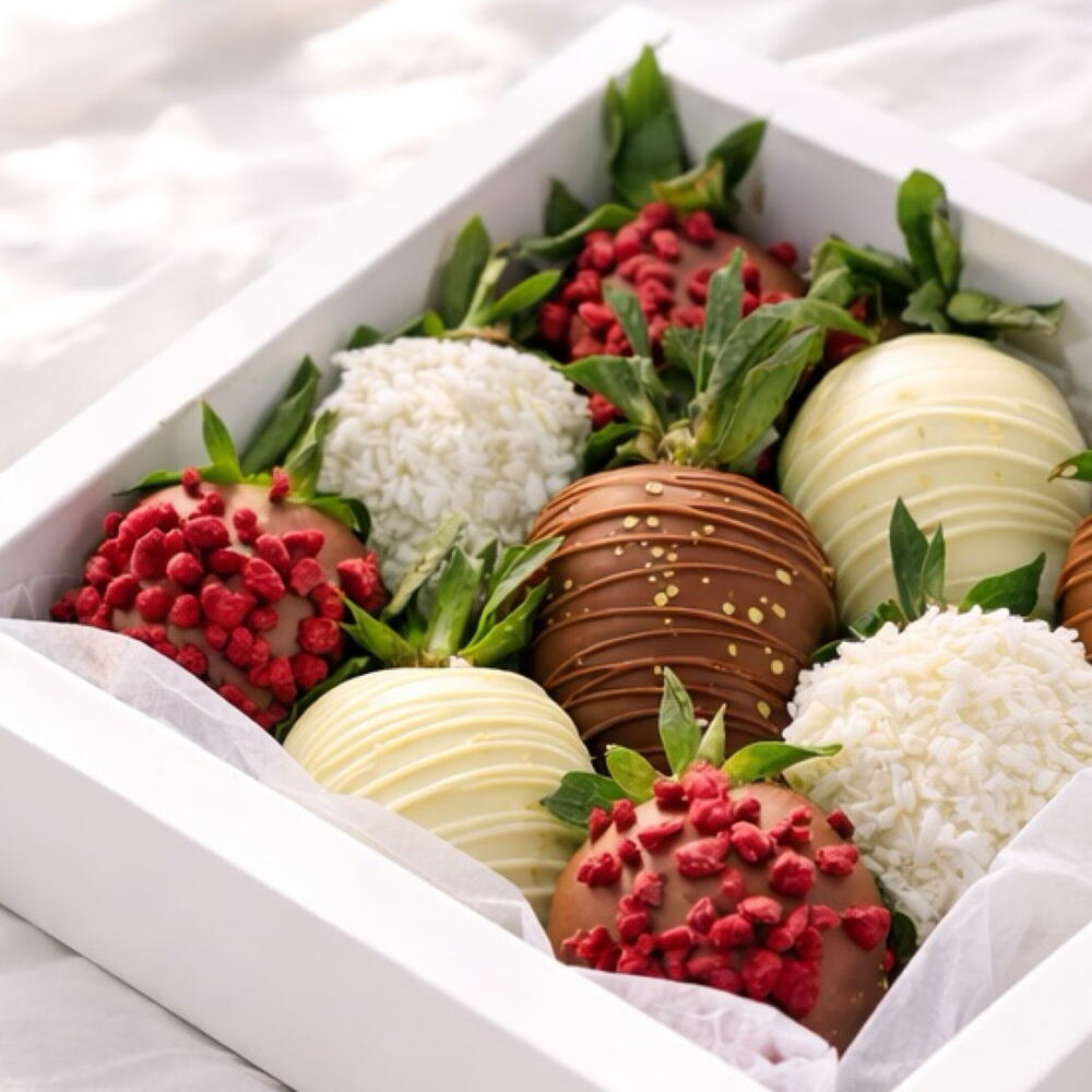 Клубника в шоколаде люкс + подарок от Vivienne Sabo — румяна MACARON — фото 3