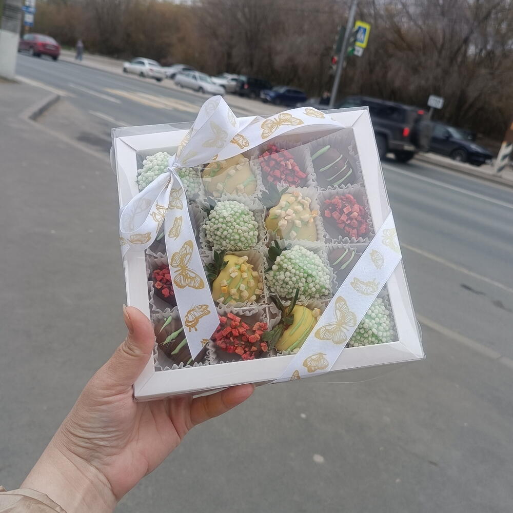 Клубника в шоколаде с финиками и грецким орехом "Соната-финик" подарок маме — фото 7