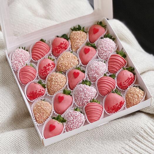 Клубника в шоколаде 25 шт «Любовная любовь» — фото 1