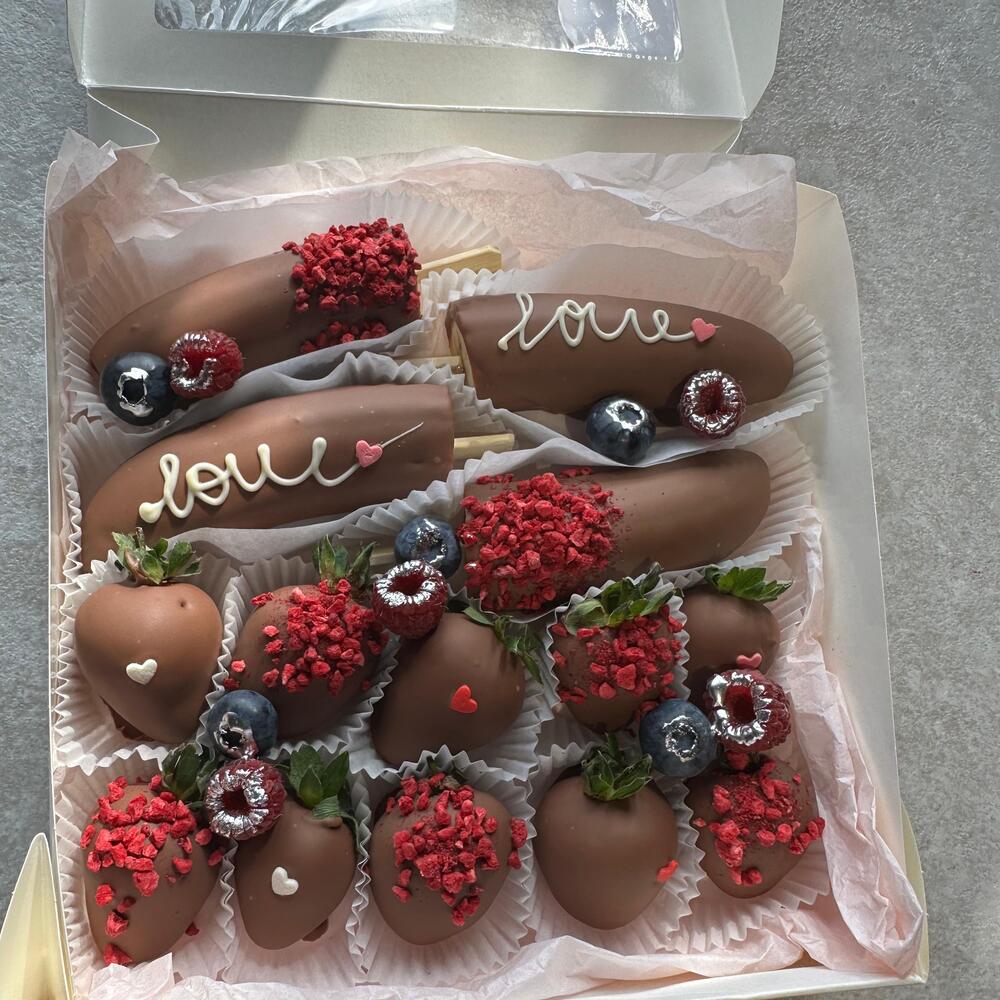 Клубника🍓 и бананы 🍌 в  бельгийском шоколаде 🍫 — фото 5