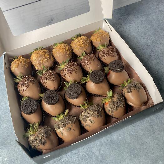 Клубника в шоколаде Лучший подарочный набор (16-20🍓) — фото 1