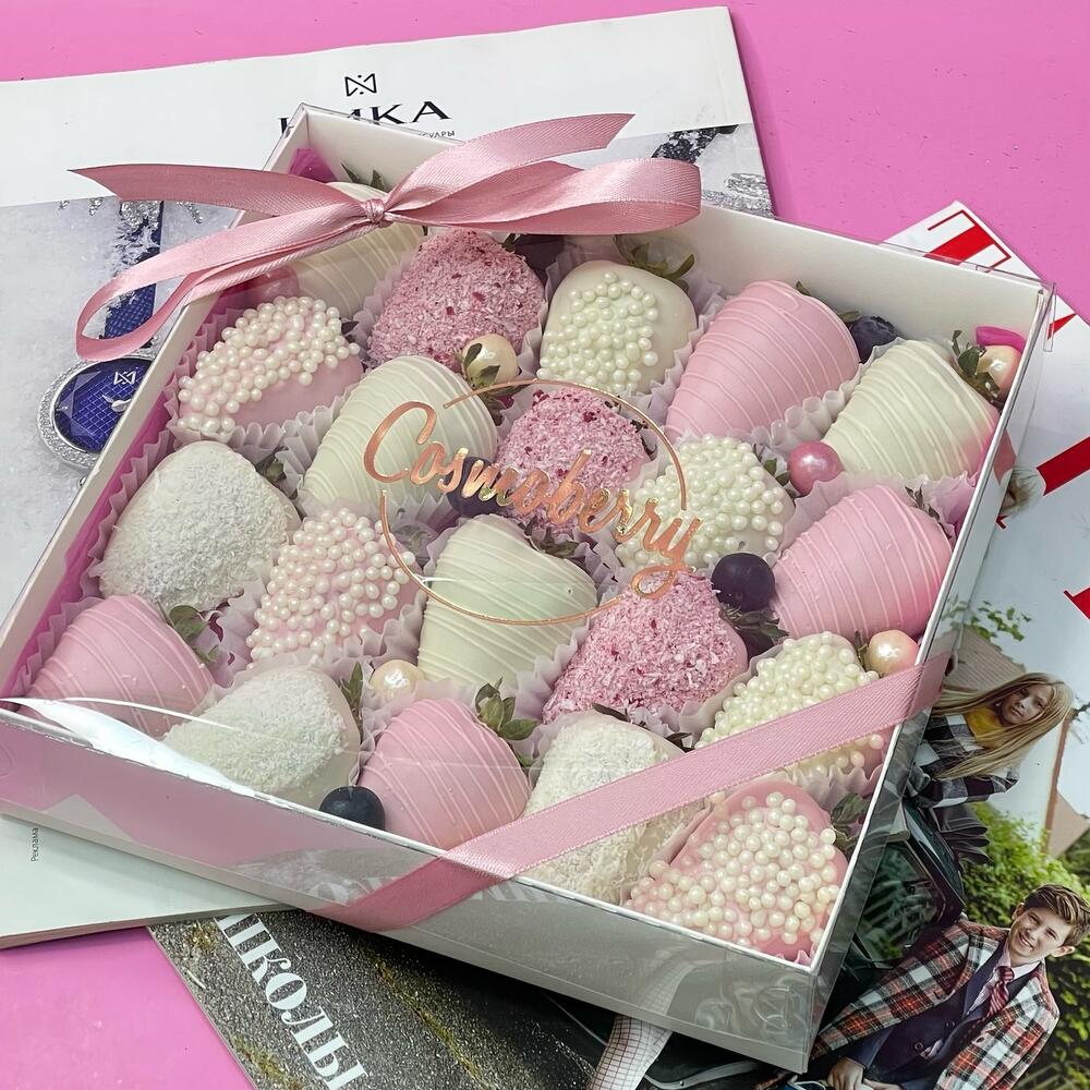 Клубника в шоколаде (20-30 ягод) «Chocolate Berry Bliss»день рождения,подарок папе,маме,родным,знакомым — фото 7
