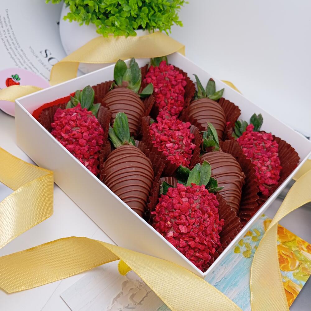 Клубника в шоколаде - Набор "Strawberry boom" (9 штук) — фото 5