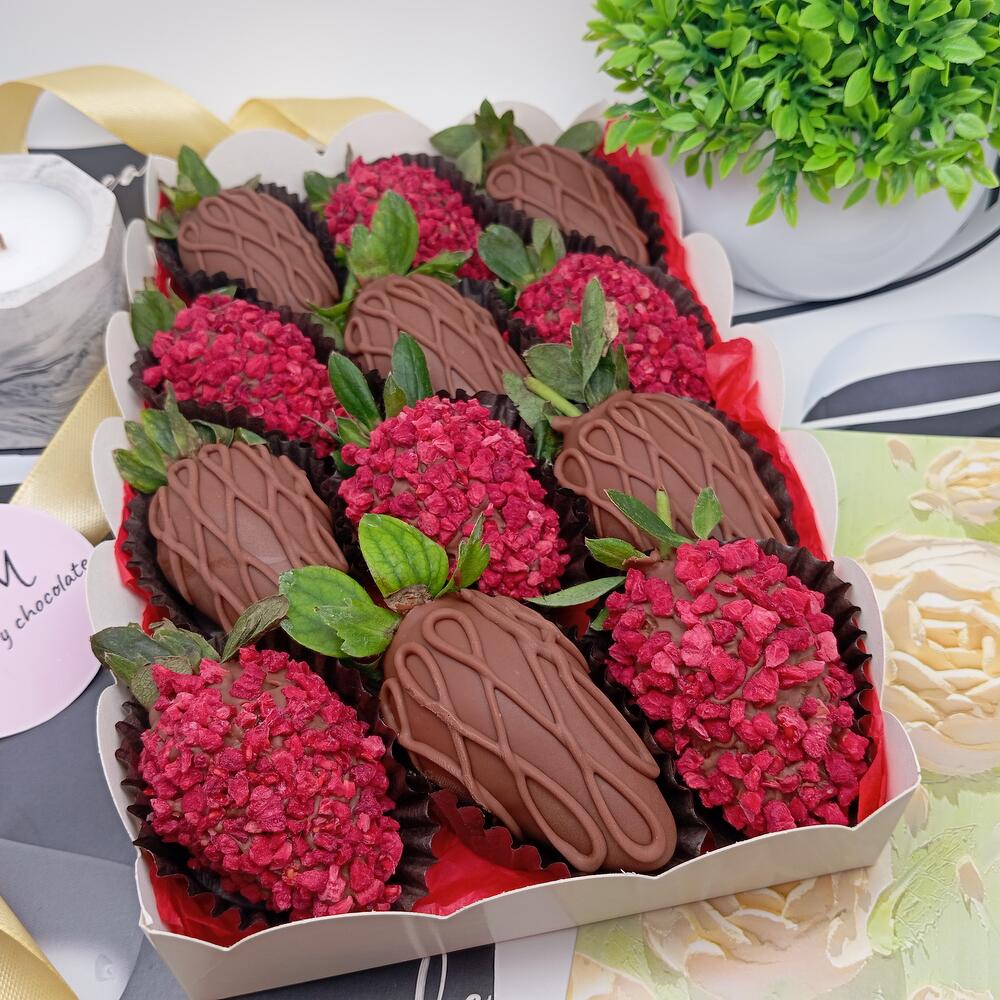 Клубника в шоколаде - Набор "Strawberry boom" (12 штук) — фото 6