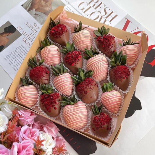 Набор клубники в шоколаде малина🍓 — фото 1