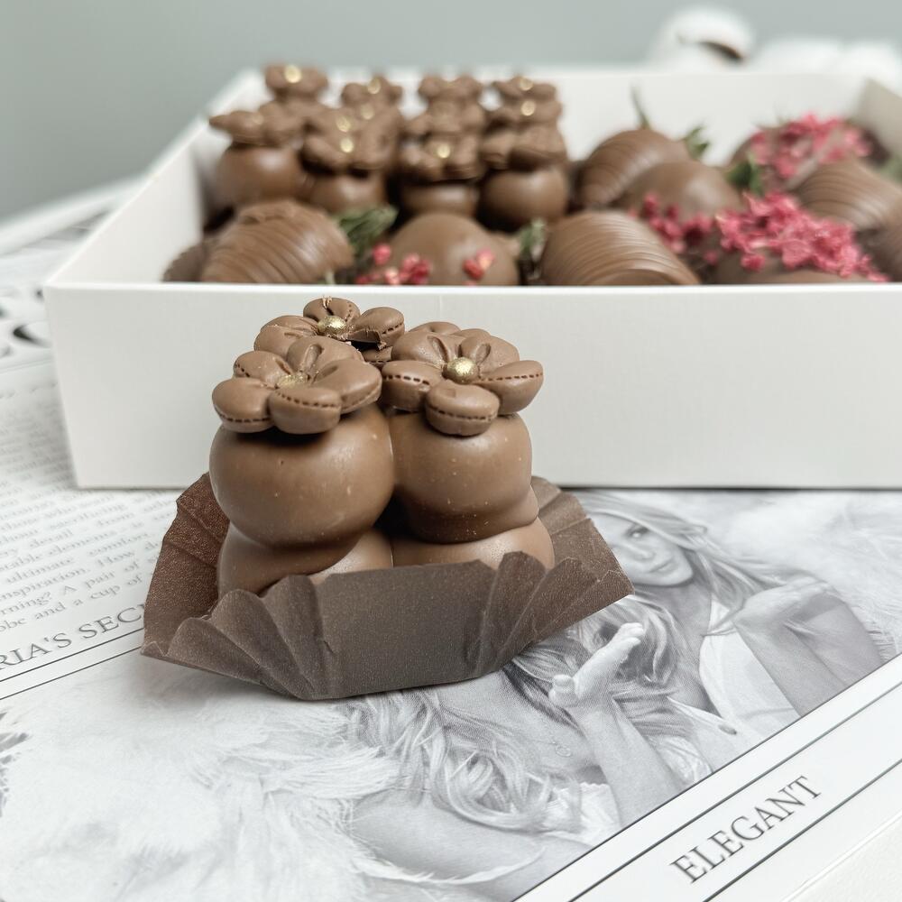 Набор комбо клубника, голубика и бананы в шоколаде 🍓🫐🍌🍫 — фото 4
