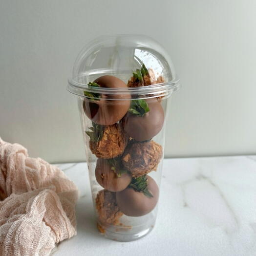 Клубника в шоколаде, большой стакан — фото 1