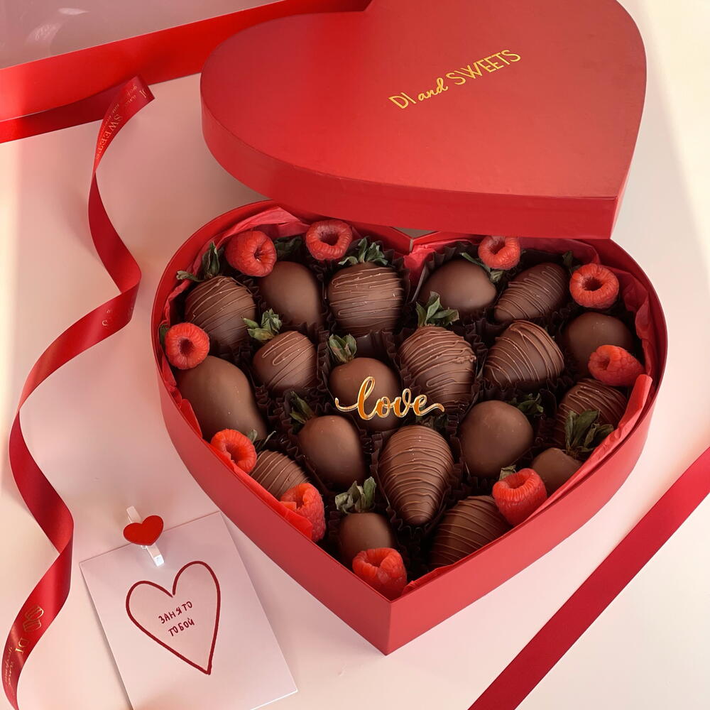 Клубника в шоколаде/ подарок любимой девушке с надписью «love» 14 февраля — фото 3