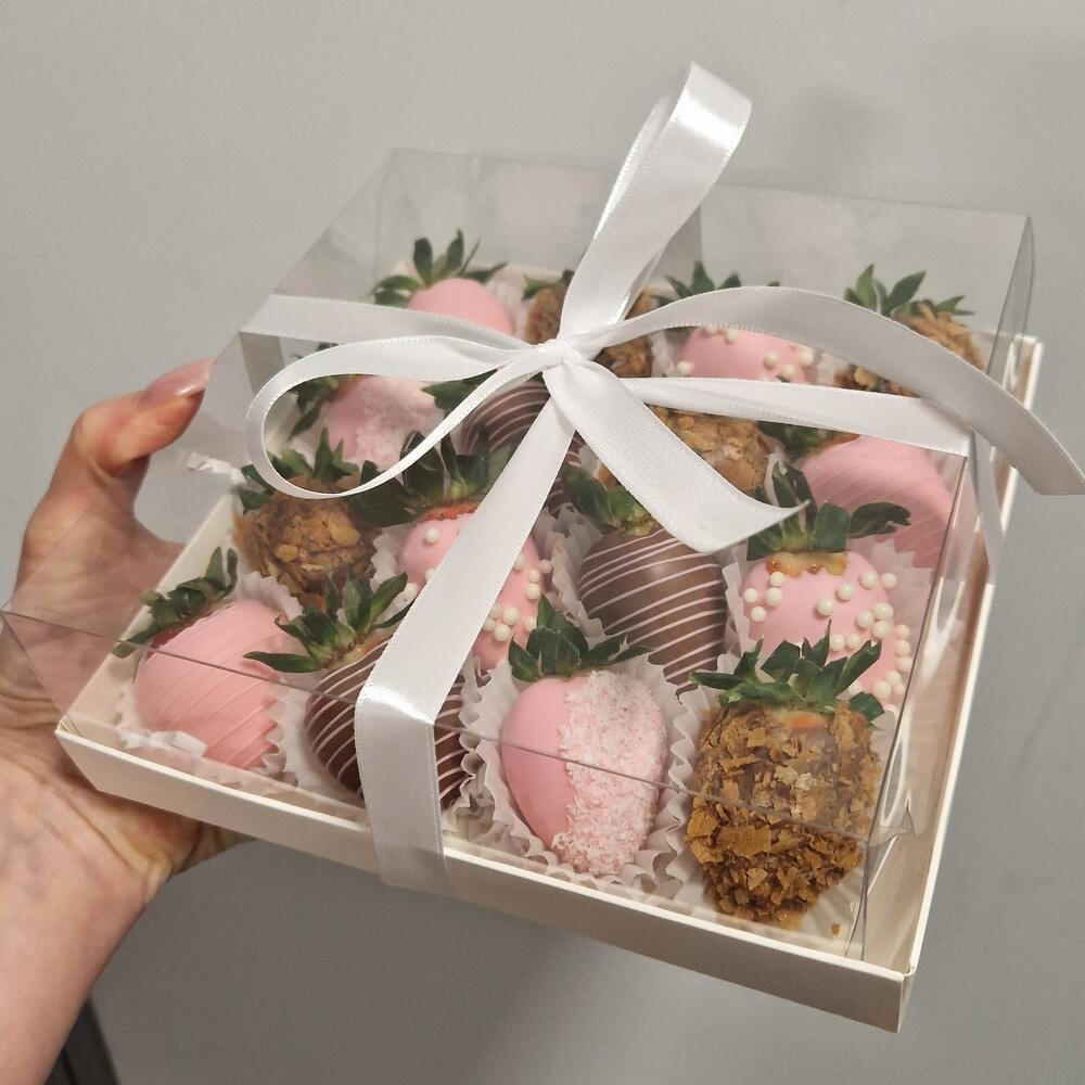 Клубника в шоколаде 🍫(16-25 ягод) Гламурный вечер маме/ мамуле/ любимой/ девушке/ жене/ сестре/ коллеге/ подруге — фото 2