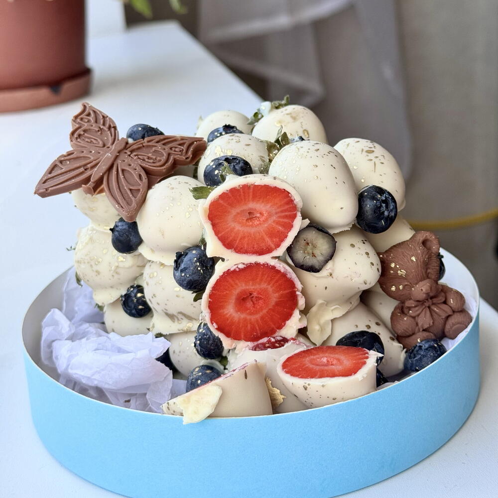 Клубника в шоколаде Торт из клубники в шоколаде 🧸 « Нежность » — фото 2