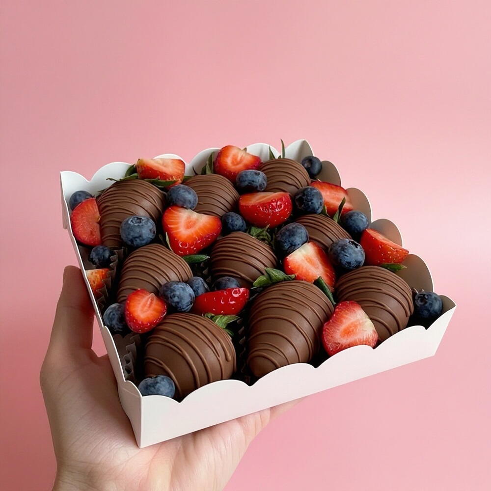 Клубника в шоколаде со свежими ягодами🍓 — фото 3