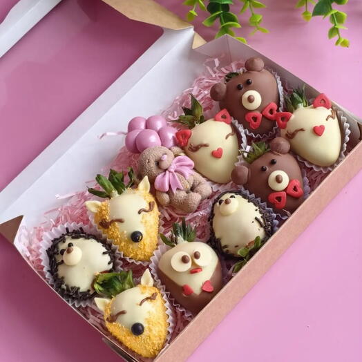 Клубника в шоколаде с Шоколадным мишкой🧸 — фото 1